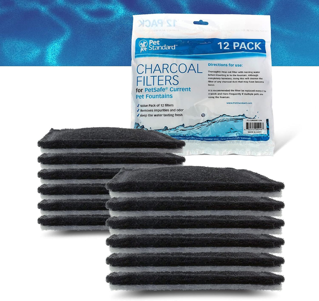 PET STANDARD Filters for PetSafe Current & Aqua Cube, 12-Pack