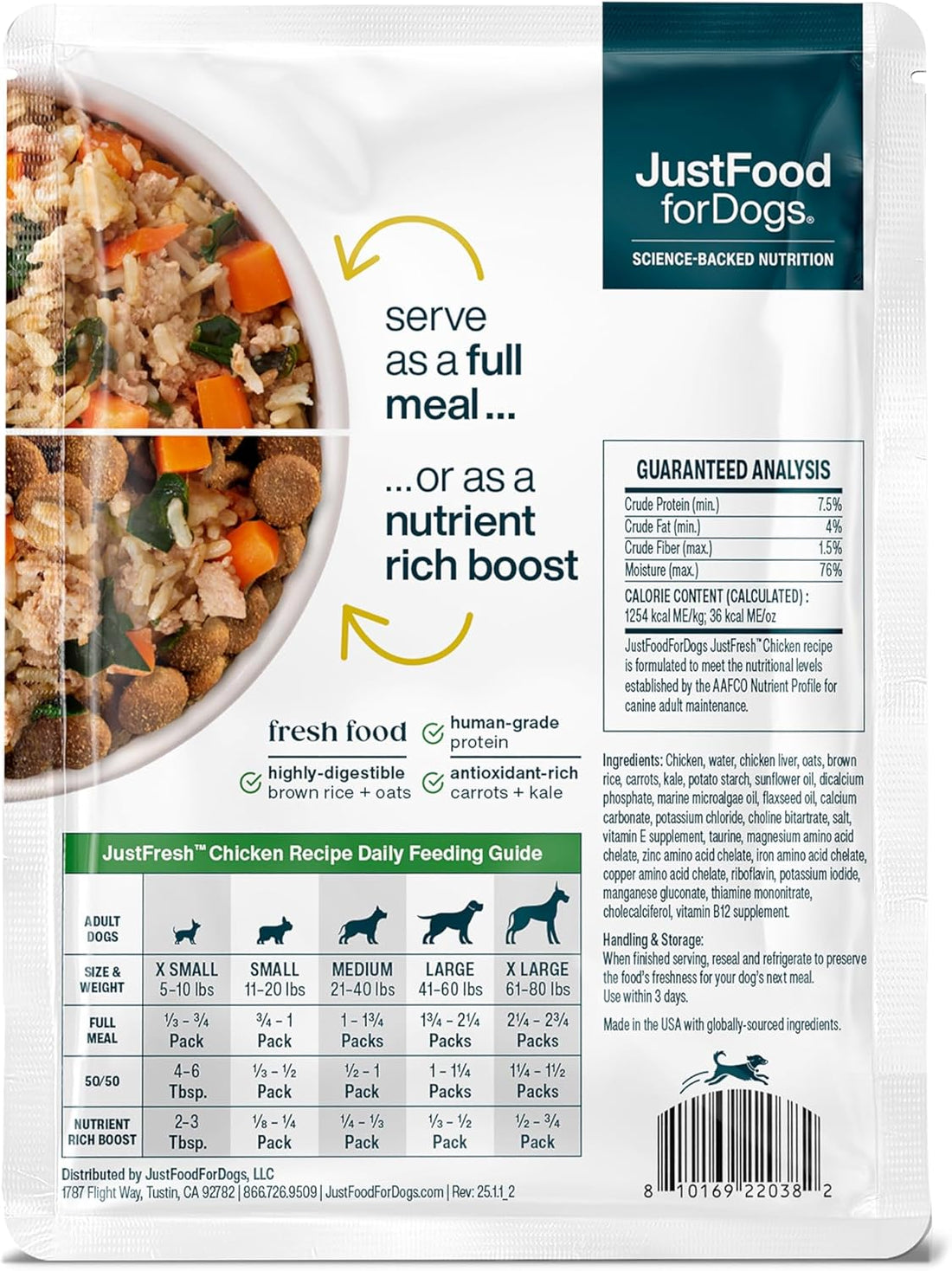 JustFoodForDogs JustFresh Wet Dog Food
