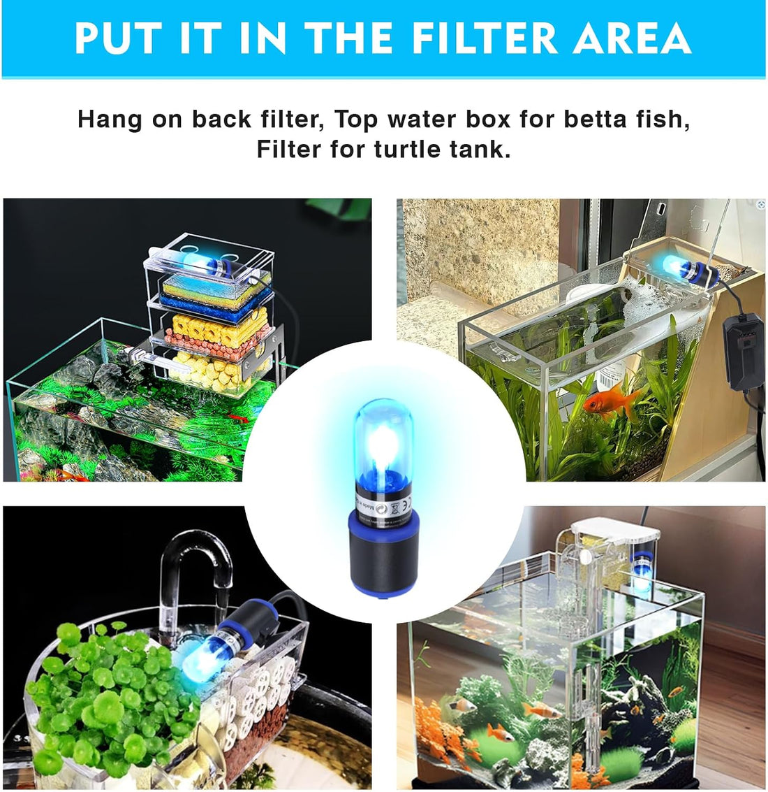 UV-C Aquarium Clean Light with Timer