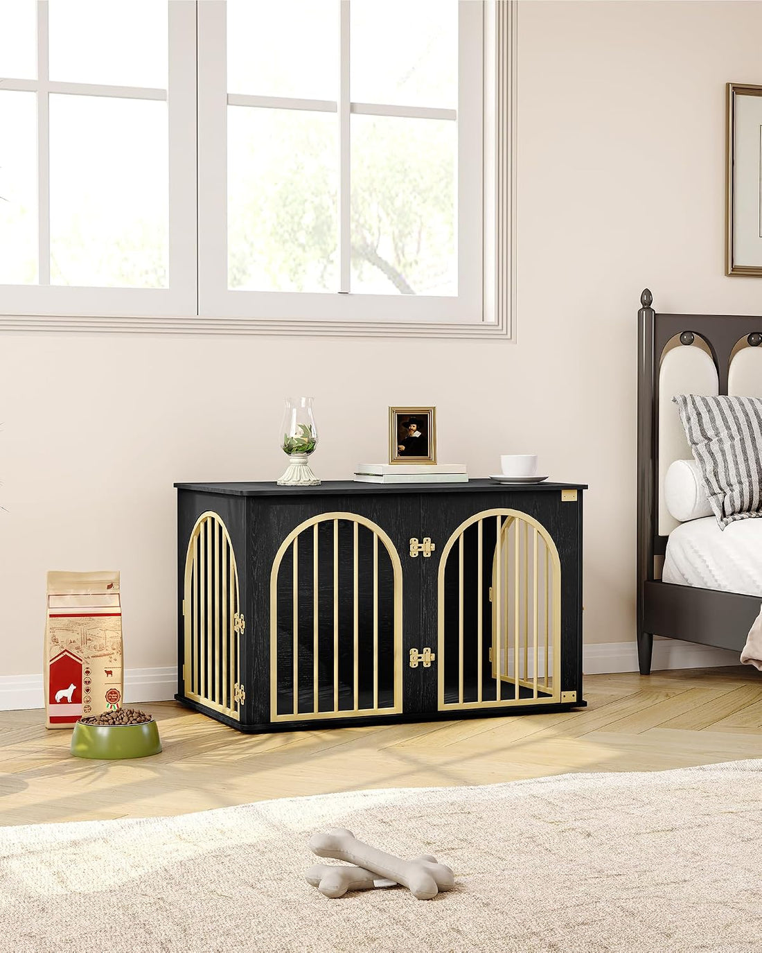 Hzuaneri 39.4 in Dog Crate Furniture,Dog Kennel Indoor