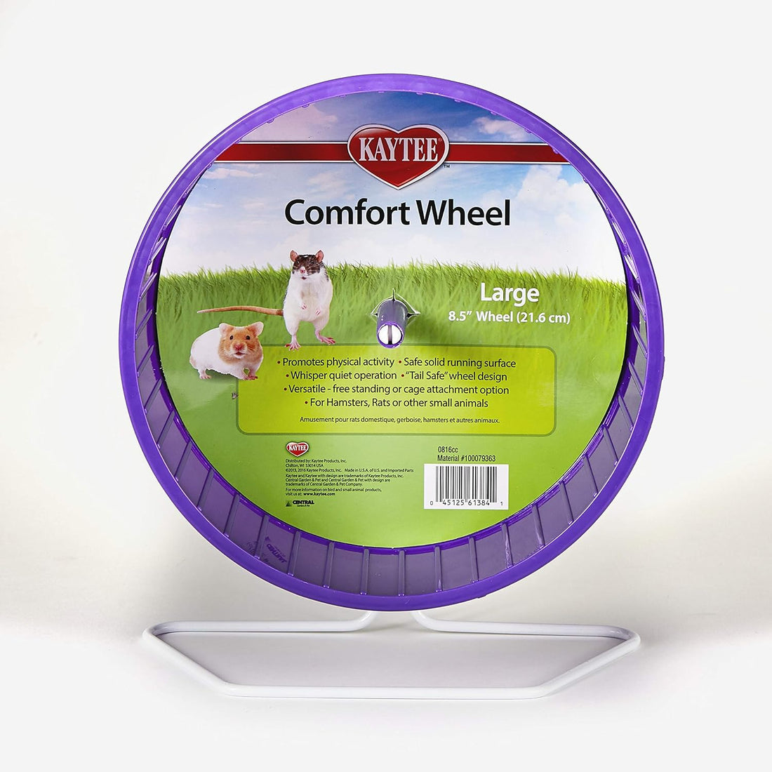 Kaytee Comfort Wheel, Large 8.5 Inches, Hamster Wheel