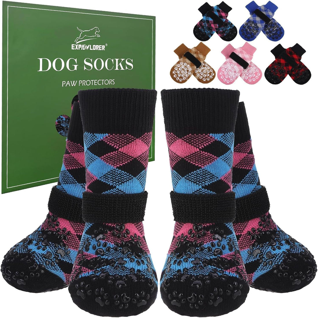 EXPAWLORER Dog Socks for Hot Pavement Summer to Prevent Licking Paws