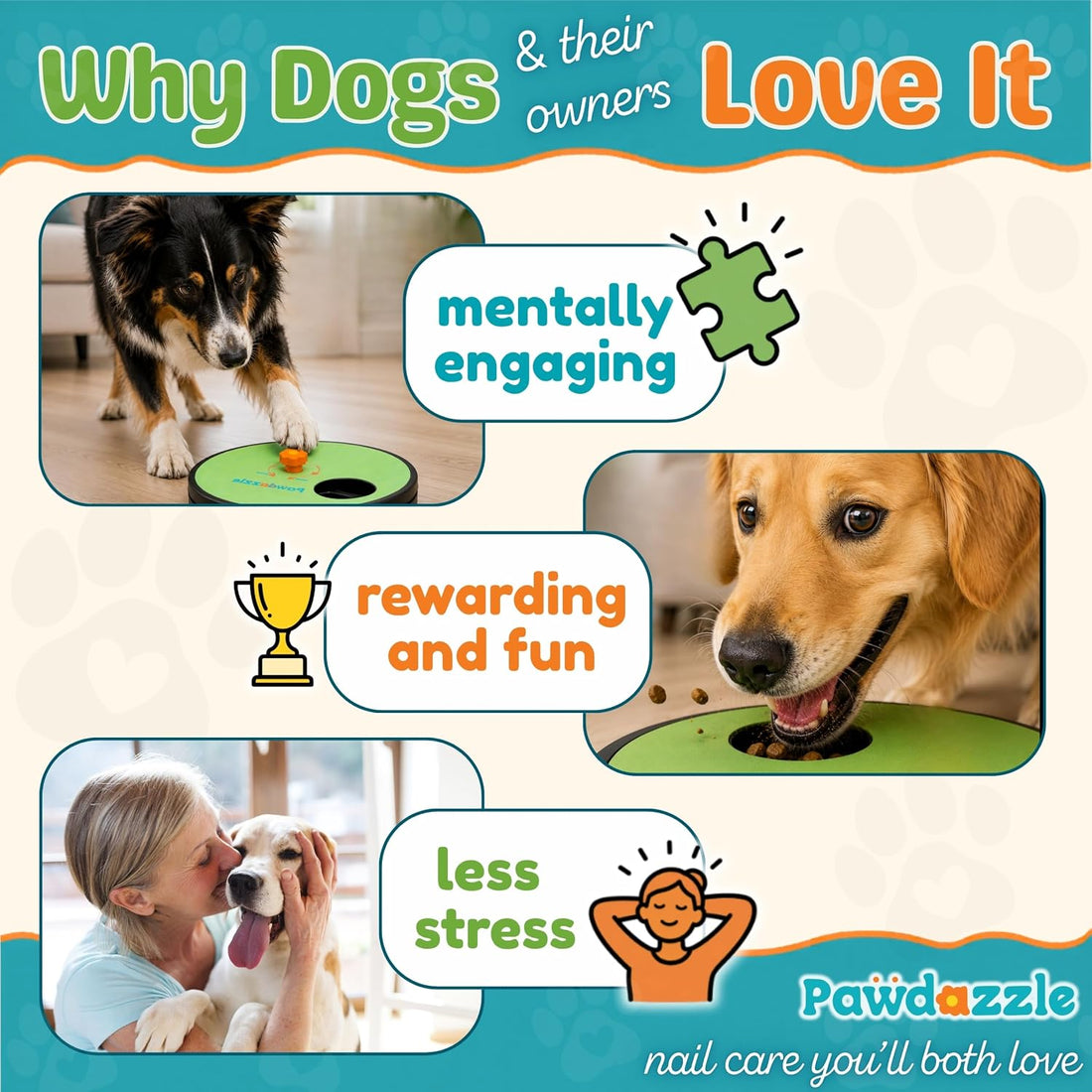 Adjustable Dog Nail Scratch Board with Treat Box
