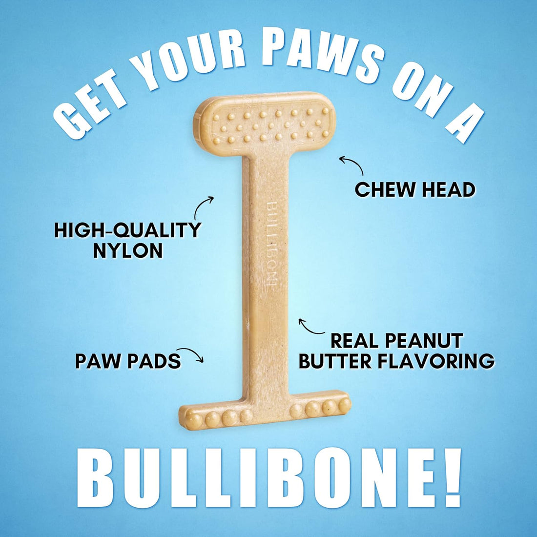 Bullibone Nylon Dog Chew Toy for Aggressive Chewers