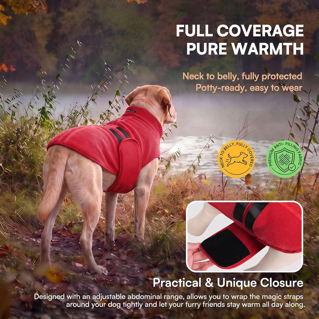 Queenmore Soft Fleece Dog Jacket