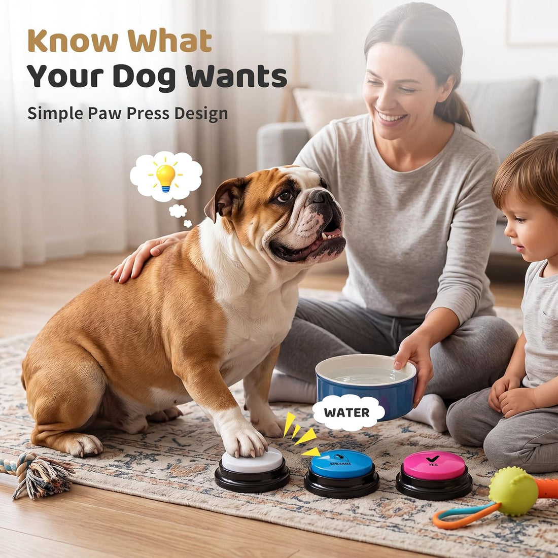 Dog Buttons for Communication Set of 12 HD Dog Talking Buttons 50