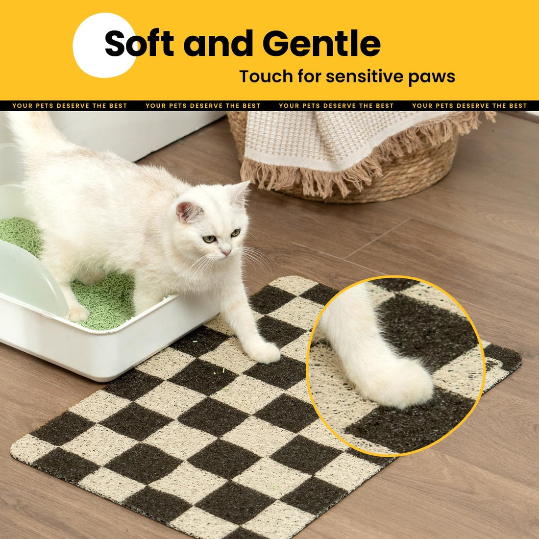 Conlun Cat Litter Mat Litter Trapping Mat