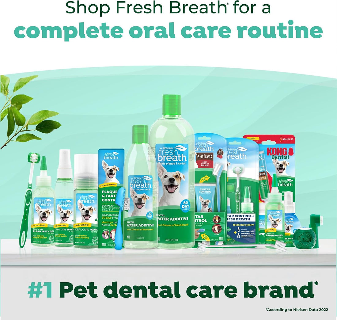 TropiClean Frehs Breath Tripleflex Dog Toothbrush for Large Dogs
