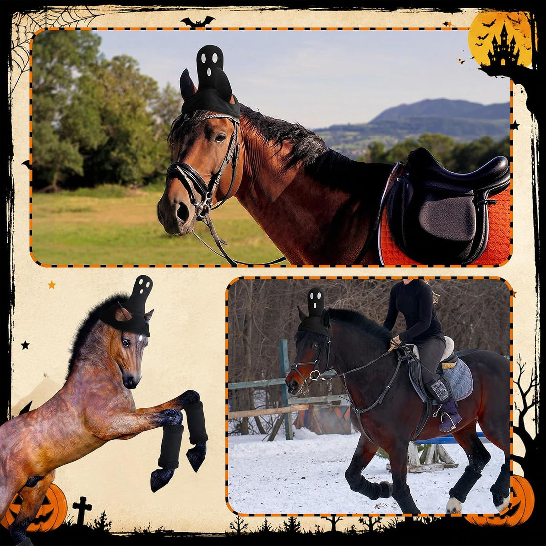 Dansydaisy 5 Pack Horse Halloween Ghost Costume Accessory Set