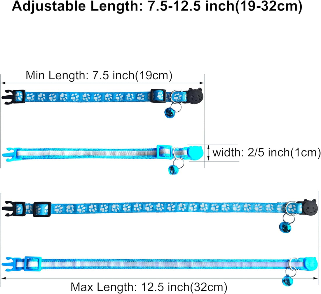 zulinlong 2 Pack Breakaway Cat Collars with Bells