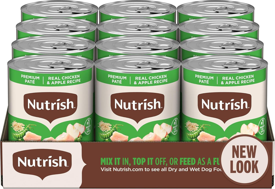 Nutrish Beef Paté Wet Dog Food, 13 oz. Can, 12 Pack (Rachael Ray)