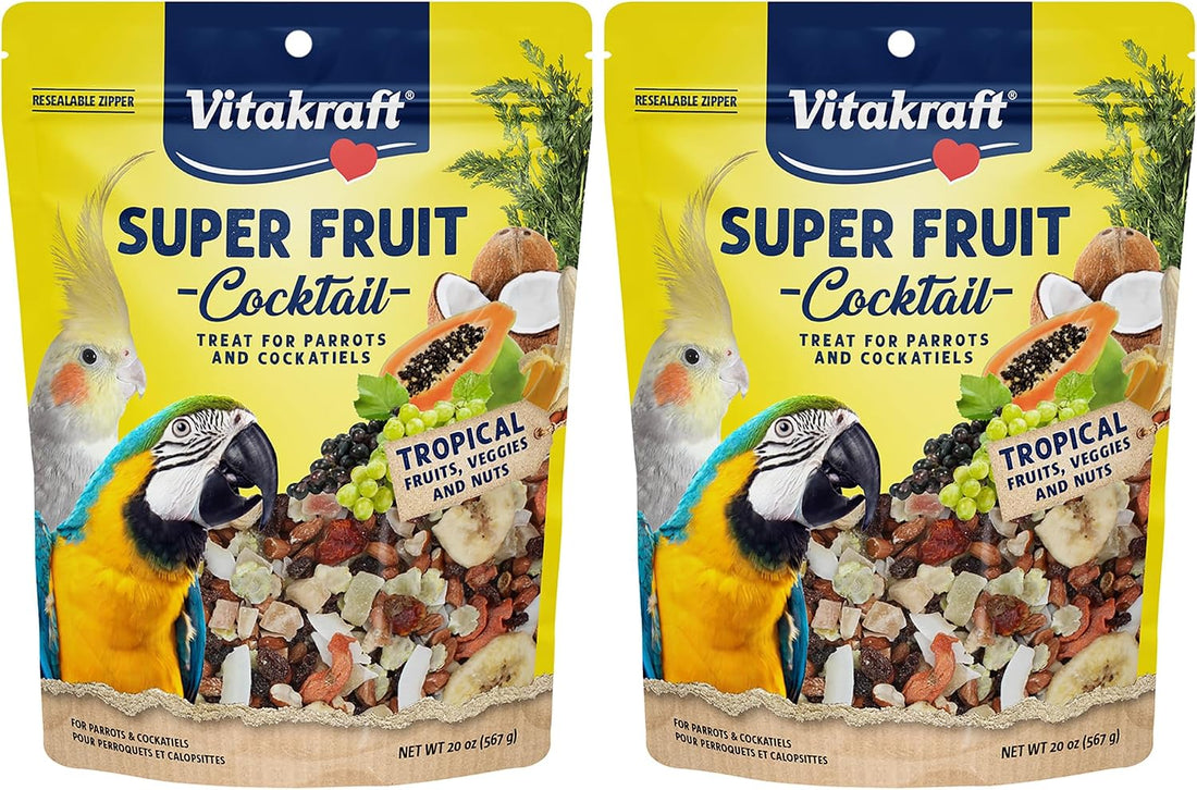 Vitakraft Super Fruit Cocktail Parrot and Cockatiel Treat 20 oz.