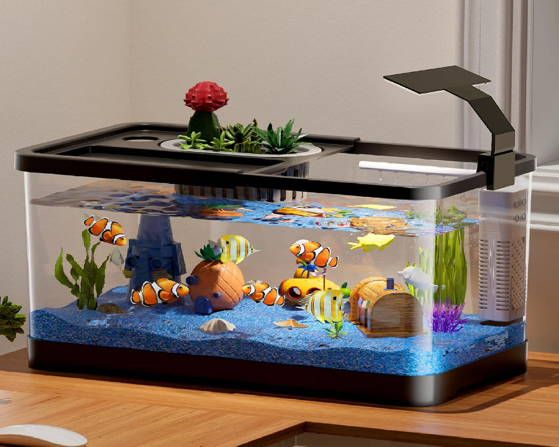 5.3 Gallon Fish Tank, Betta Fish Tank, Starter Kit