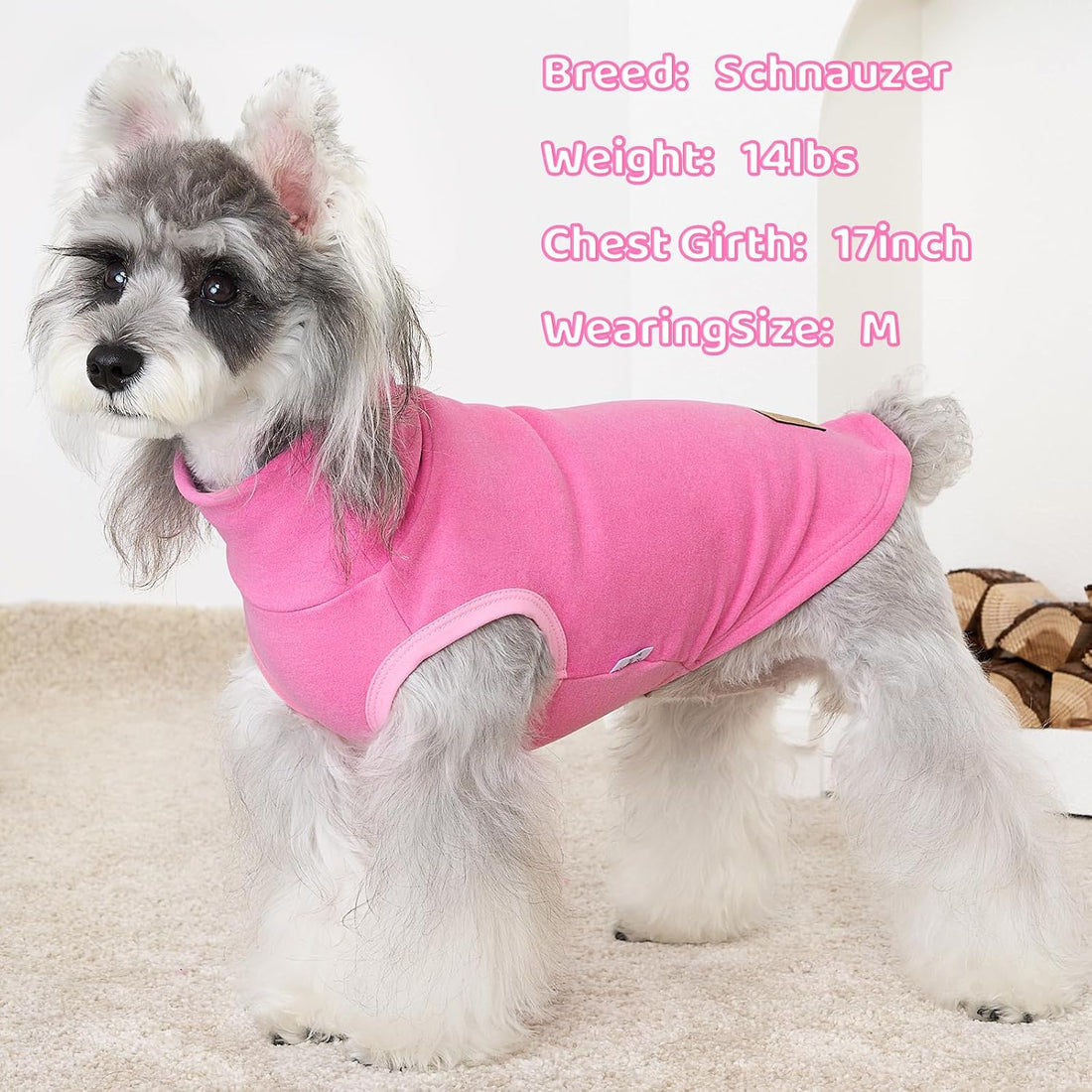 XPUDAC 4 Pack Dog Sweaters Turtleneck Dog Clothes for Small Medium