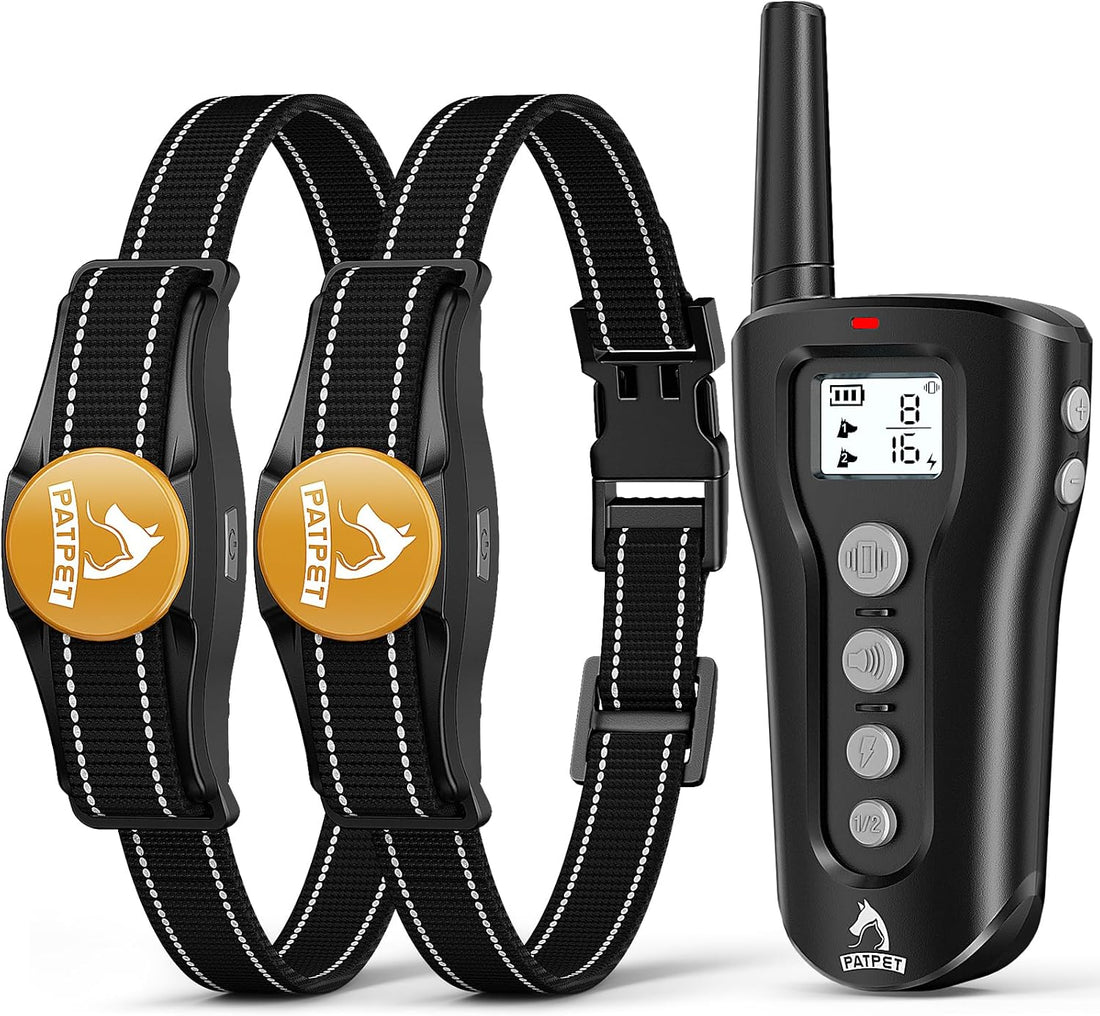 PATPET Dog Shock Collar - Rechargeable Dog Training Collar
