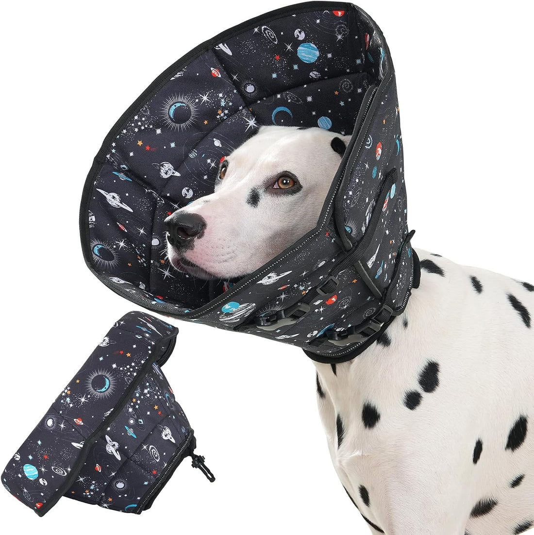 Avont Soft Dog Cone Drawstring, Snap-in, Waterproof, Anti-Lick