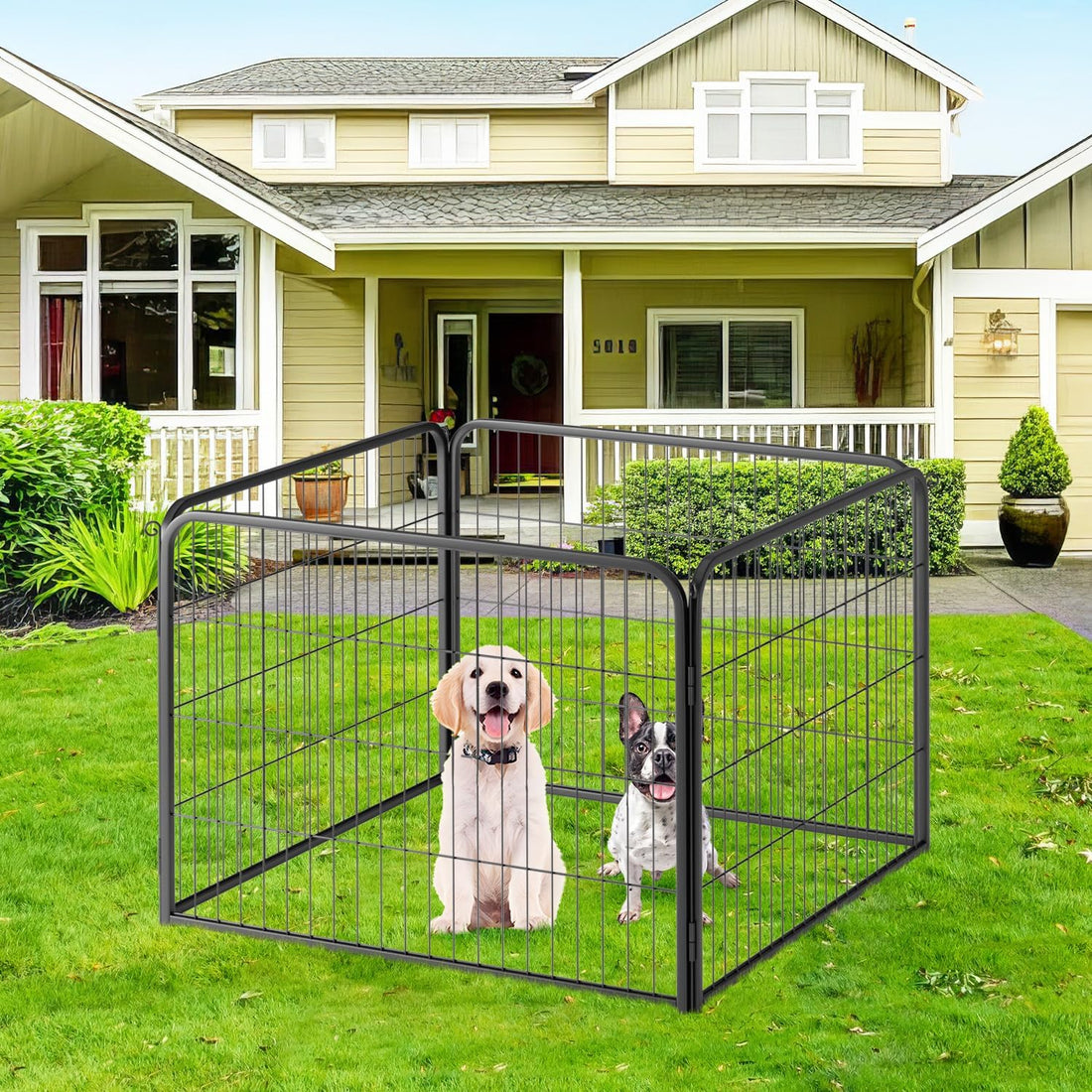 FDW Dog Playpen Kennel - 4 Panels, 24 Inch Height