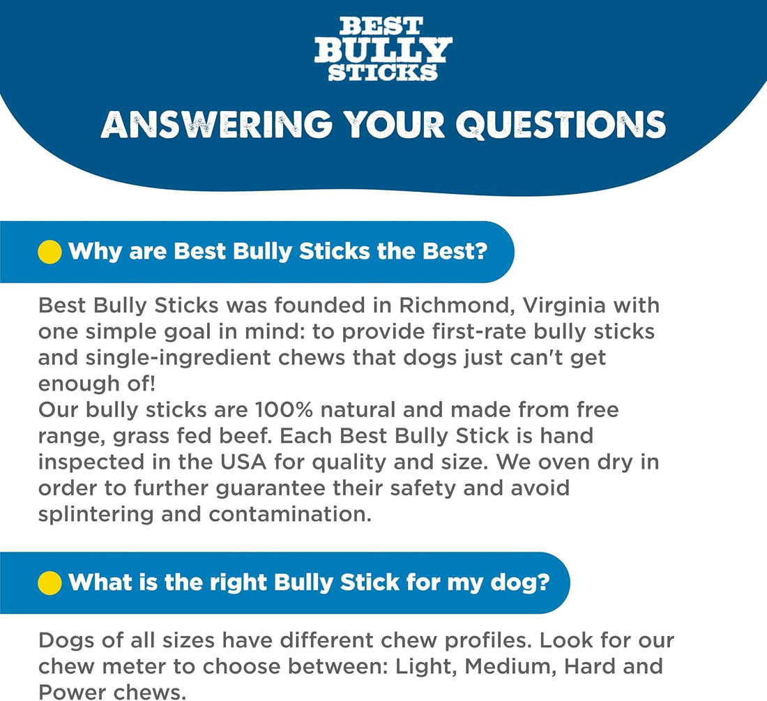 Best Bully Sticks Braided Bully Sticks Dog Chews, 12", 3 Count