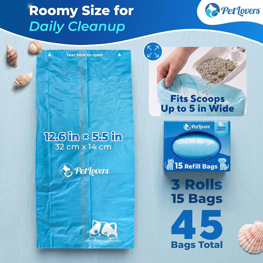 PetLovers Cat Litter Scooper Refill Bags