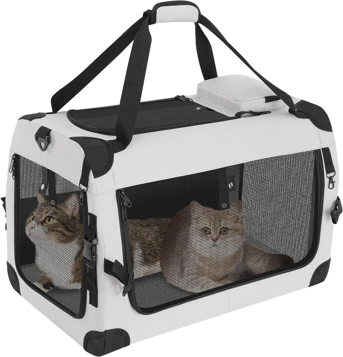 Extra Large Cat Carrier for 2 Cats, Soft-Sided Travel Carrier