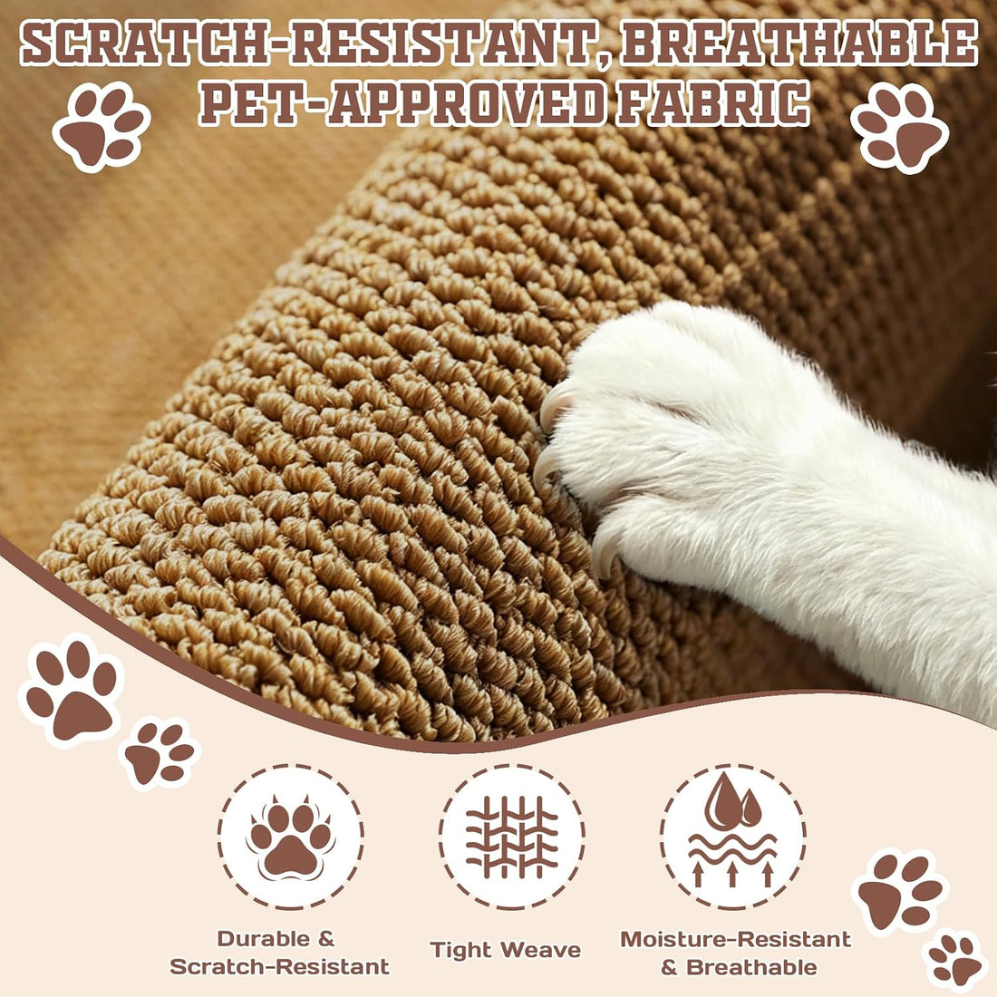 Door & Wall Corner Cat Scratcher, 19.68x7.8 Inch Scratch Pad for Cats