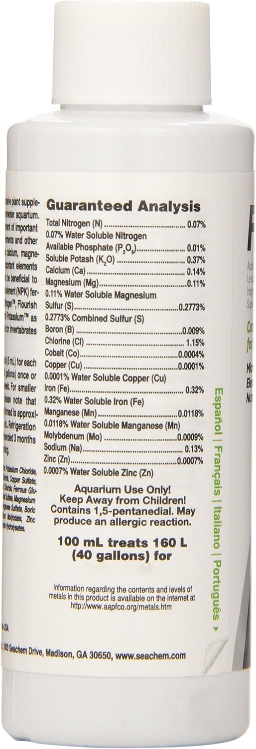 Seachem Flourish 100 mL / 3.4 fl. oz.