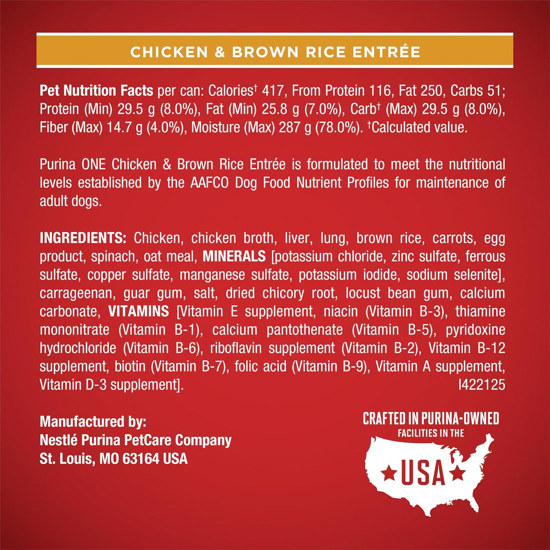 Purina ONE Classic Ground Chicken and Brown Rice