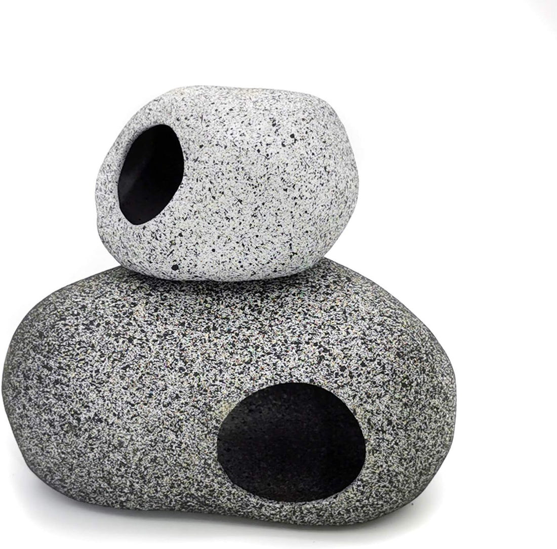 Aquarium Decorations Rock,Stackable Fish Tank Decor Cave