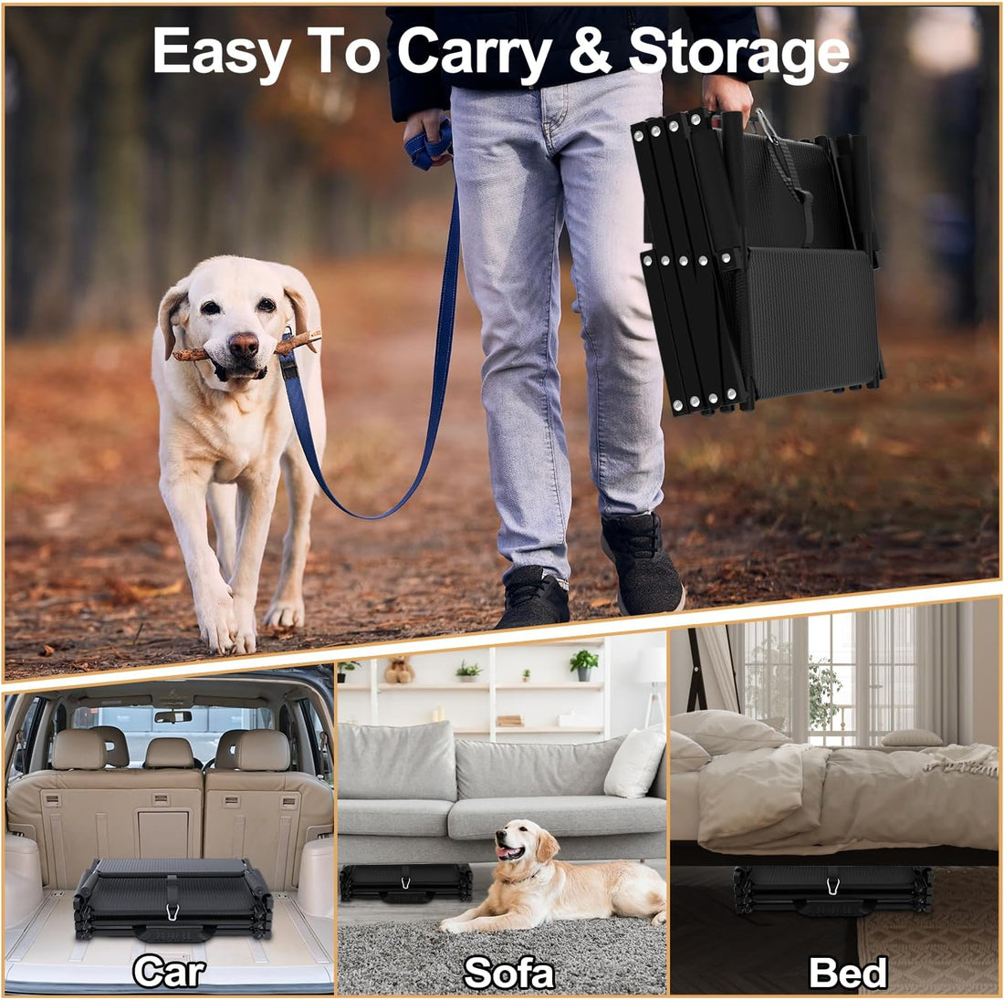 Extra Wide Dog Stairs for Large Dogs