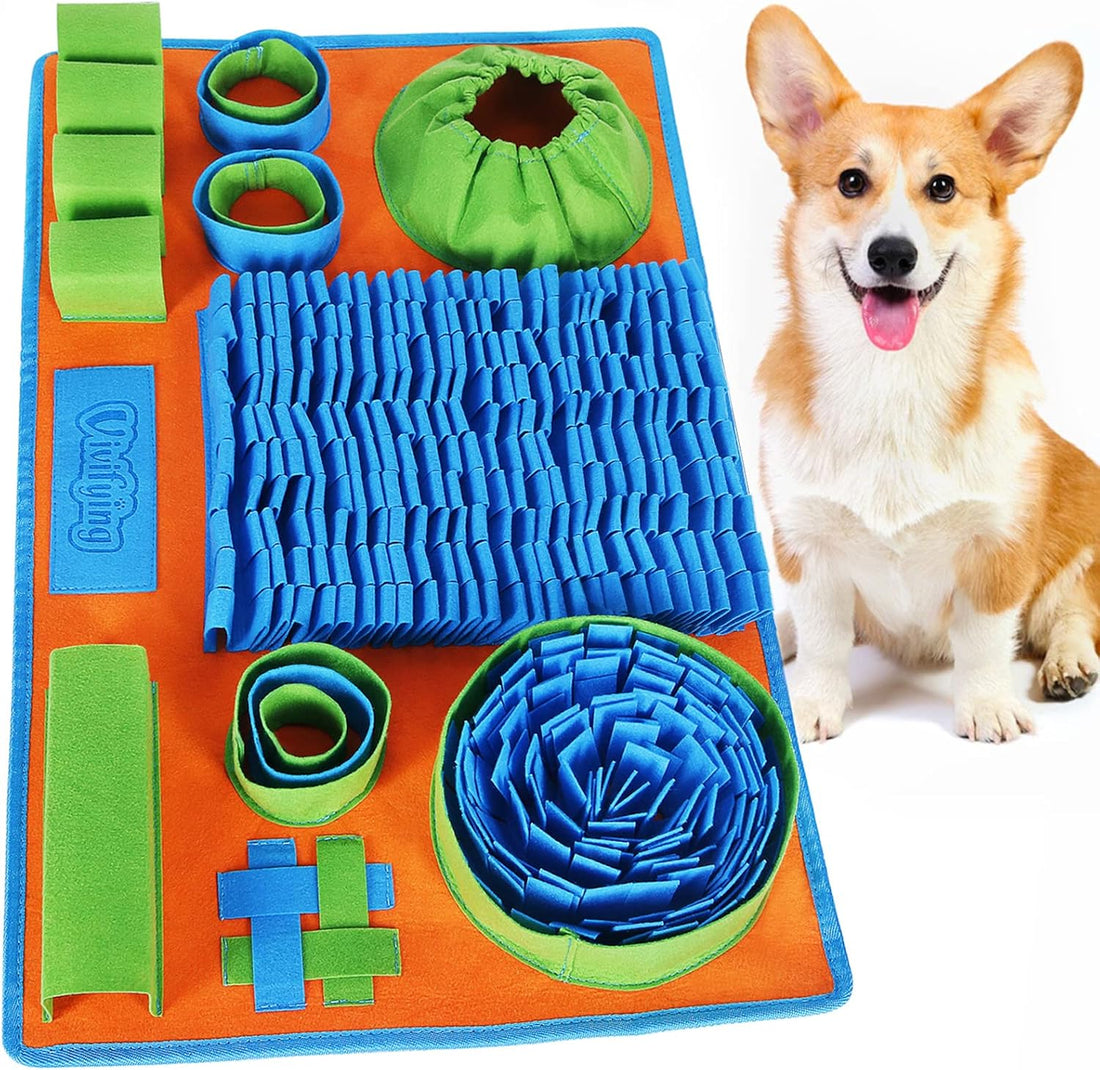 Vivifying Snuffle Mat for Dogs, Interactive Dog Puzzle Toy for Boredom