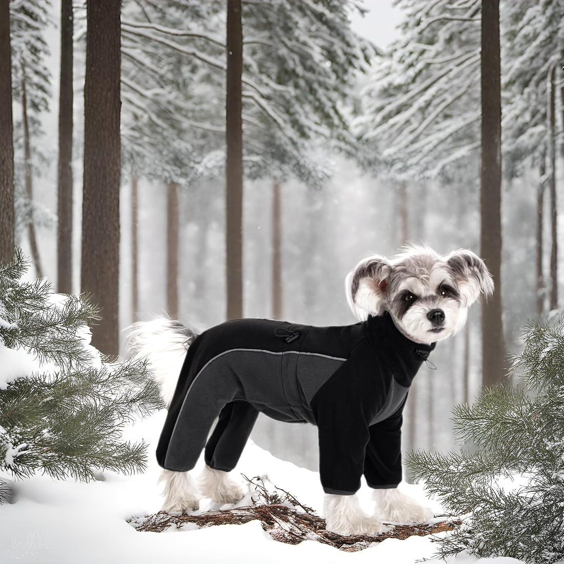 Fleece Dog Coat for Small Medium Dog,Pullover Pajamas Jumpsuit