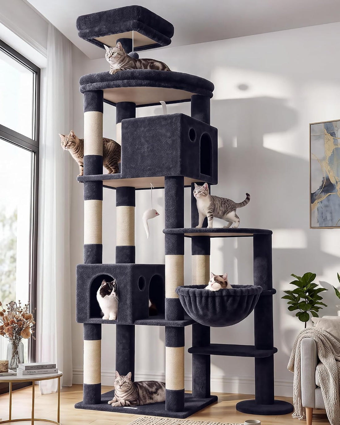 Globlazer Giant Cat Tree for Indoor Large Cats, 83in, F83