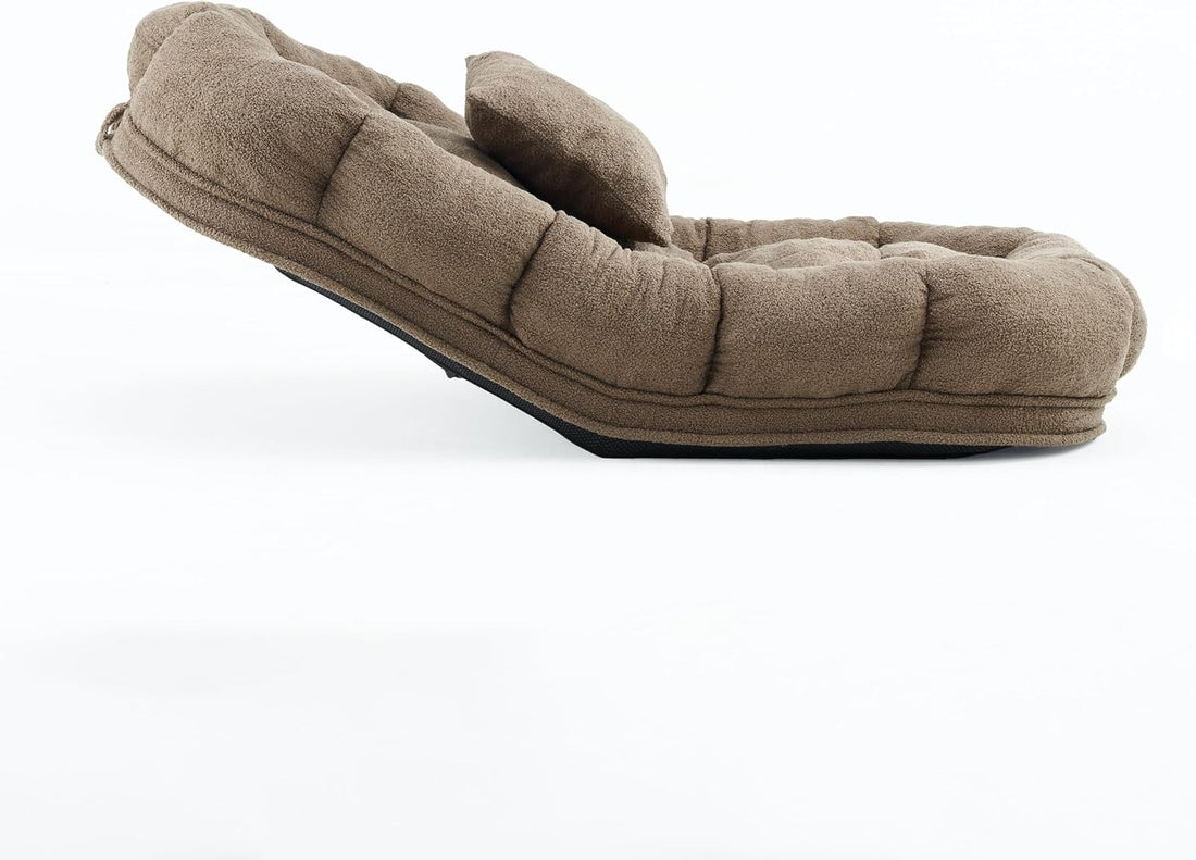 Merax 68.9" Plush Convertible Floor Sofa, Adjustable Pet Bed