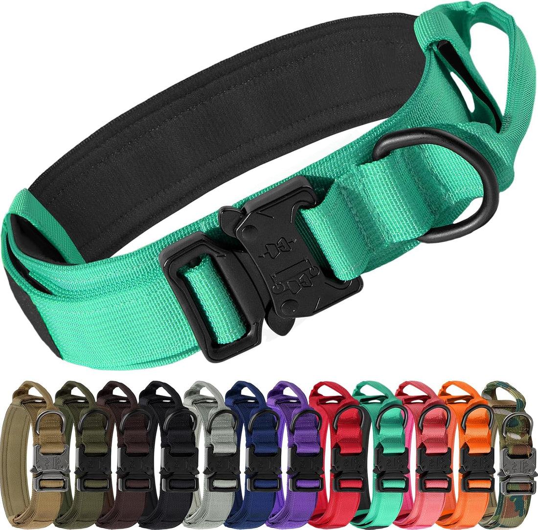Joytale Tactical Dog Collar for Large Dogs, Traffic Control Handle
