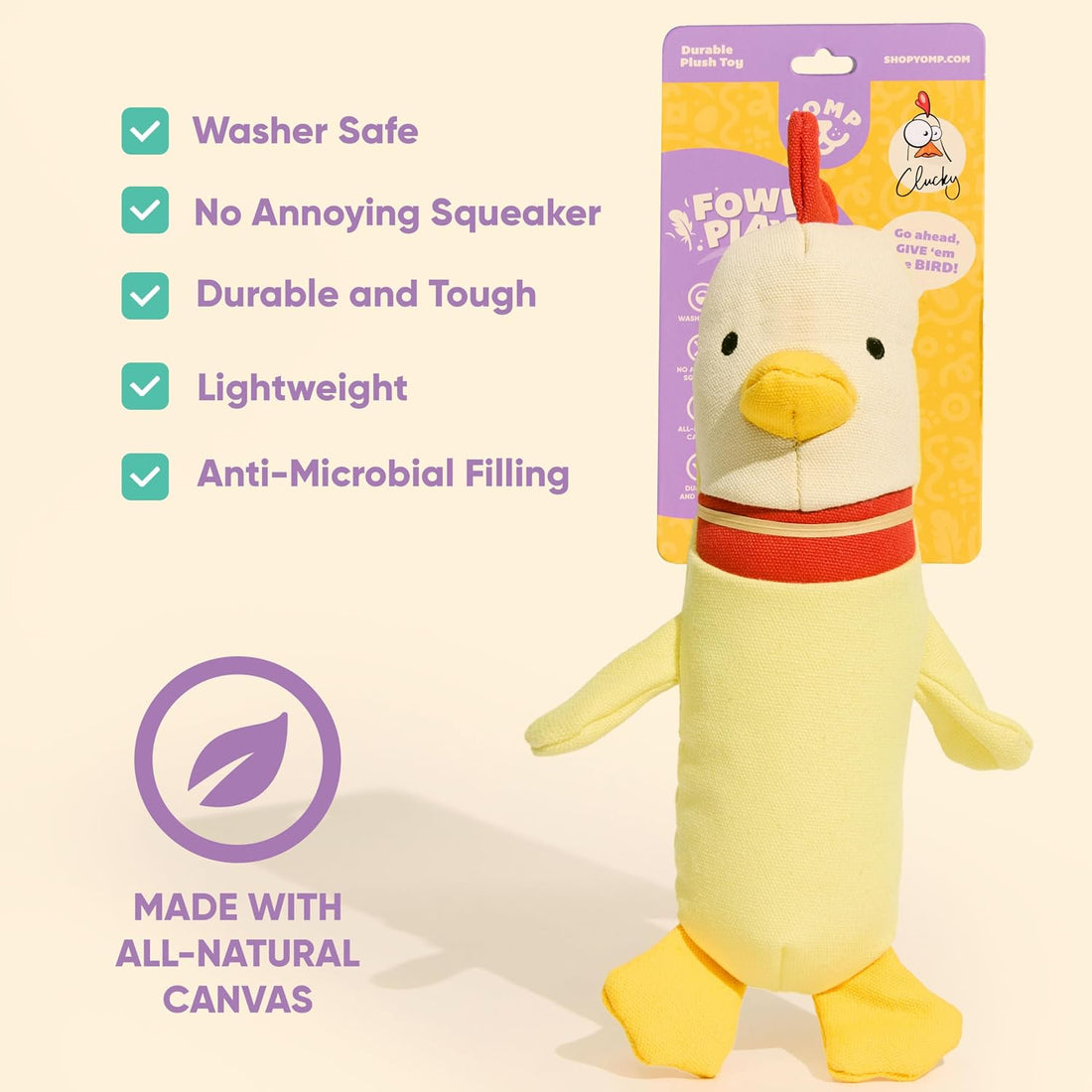 Yomp Chicken Dog Toy – Durable Stuffed