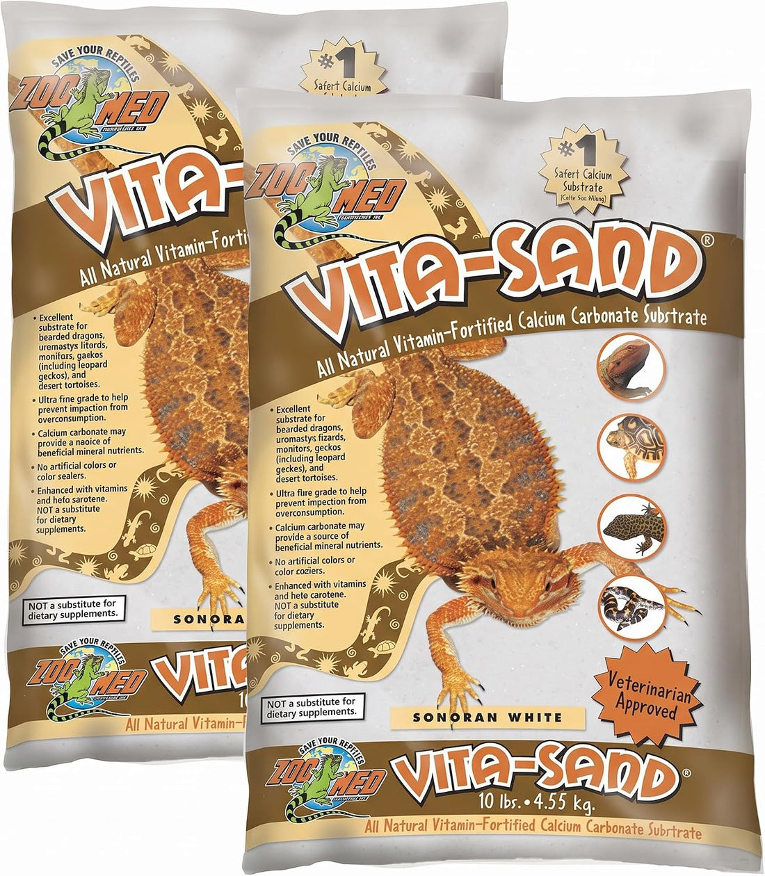 Zoo Med Vita-Sand in Sonoran White (Pack of 2)