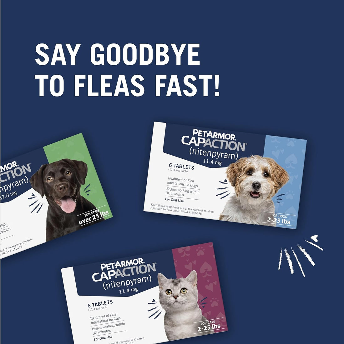 PetArmor CAPACTION Oral Flea Treatment for Cats