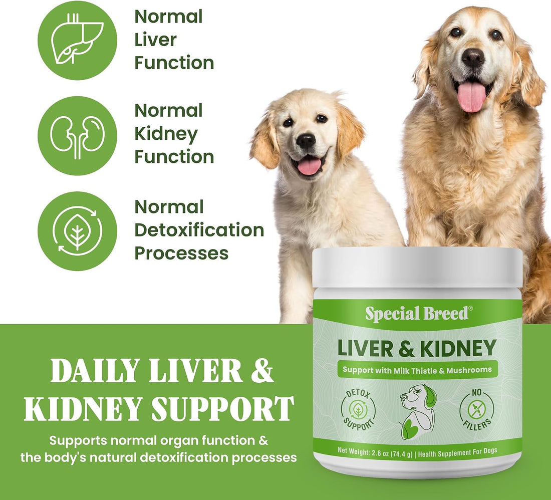 Special Breed Liver & Kidney Support for Dogs - Milk Thistle Support