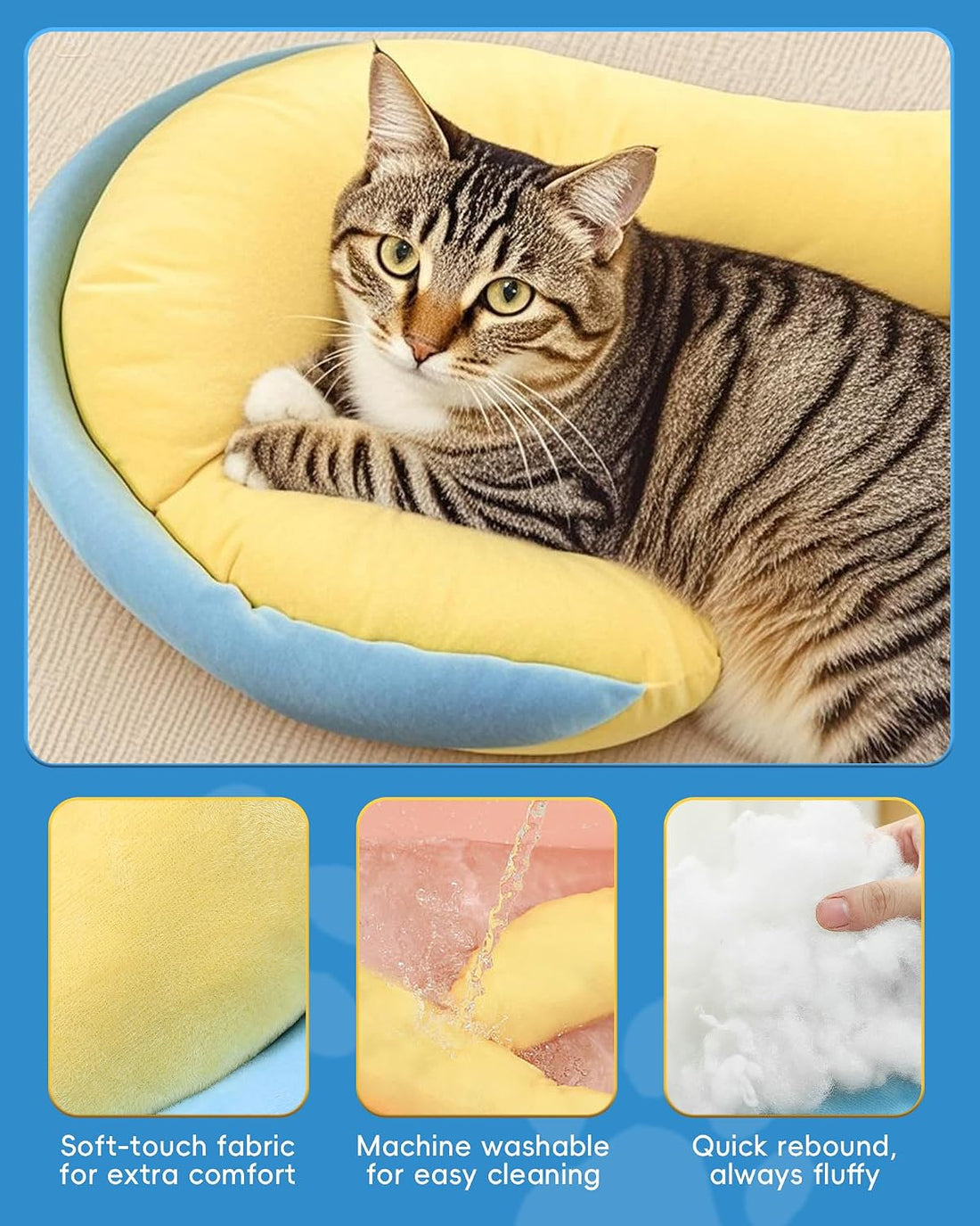 Dog Calming Pillow – Soft Plush Cat Body Pillows