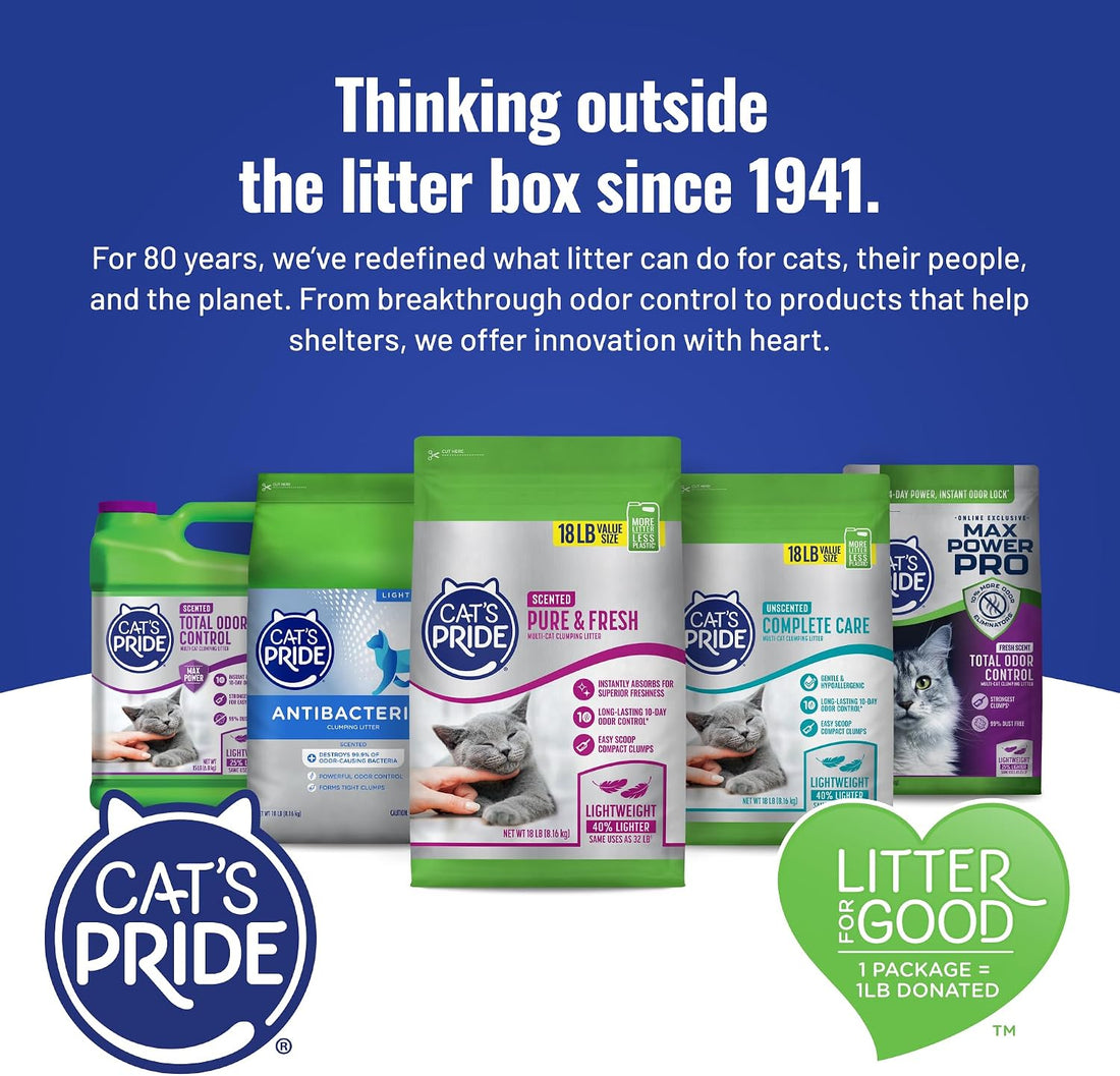 Cat's Pride Clumping Cat Litter – Scented & Unscented
