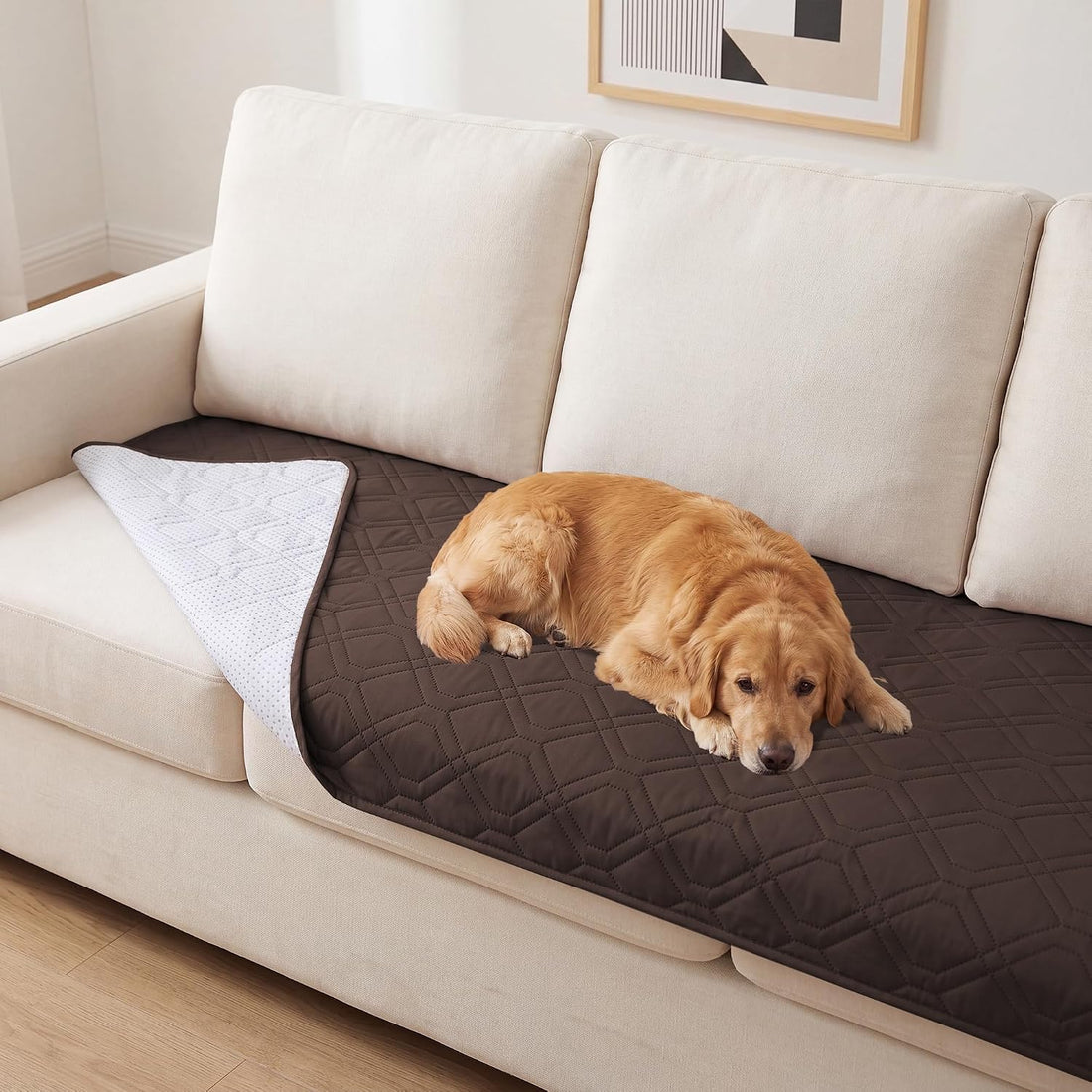 PrinceDeco Waterproof Dog Couch Cover Non-Slip