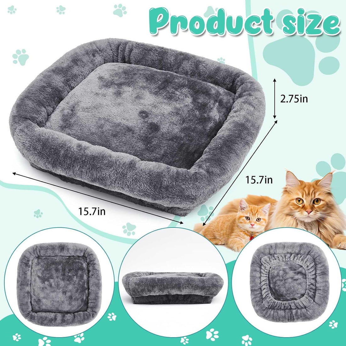 Abbylike 2 Pcs Cat Tree Replacement Bed Covers