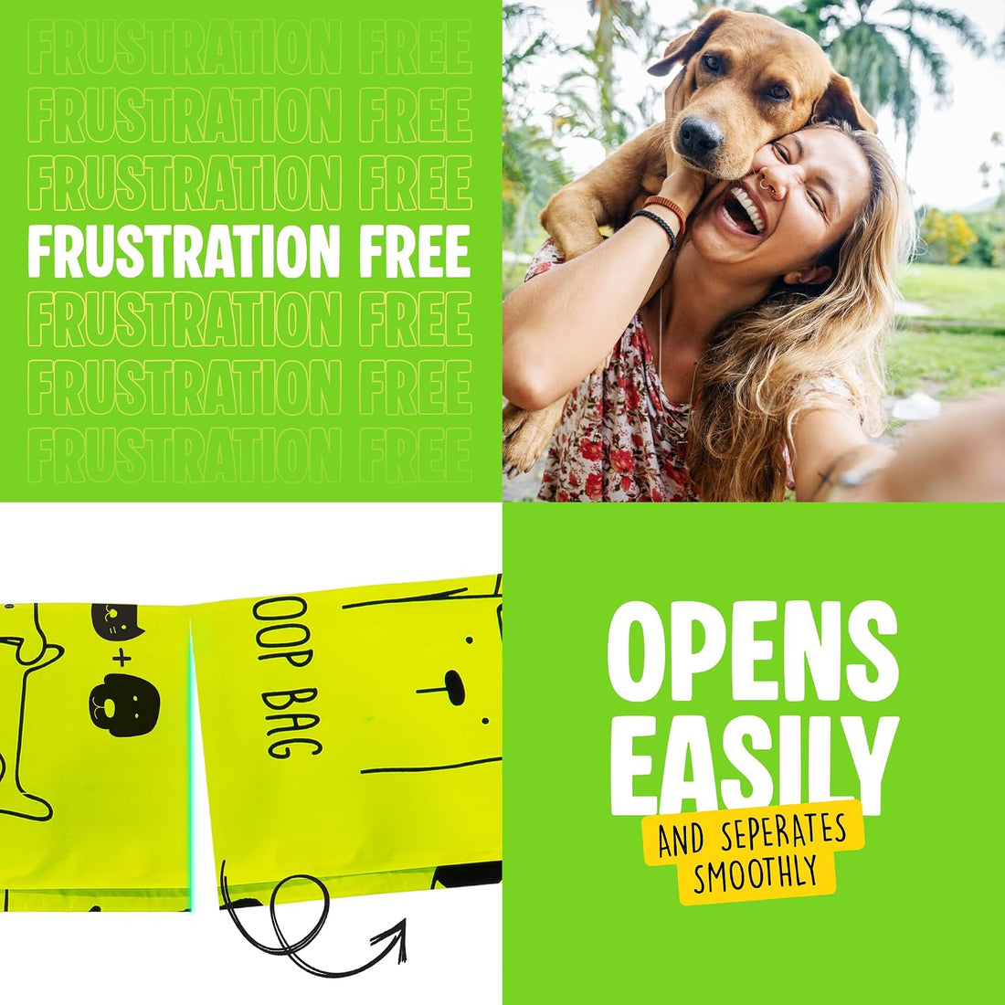 Dog Poop Bags with Handles - TÜV Austria OK compost HOME certified