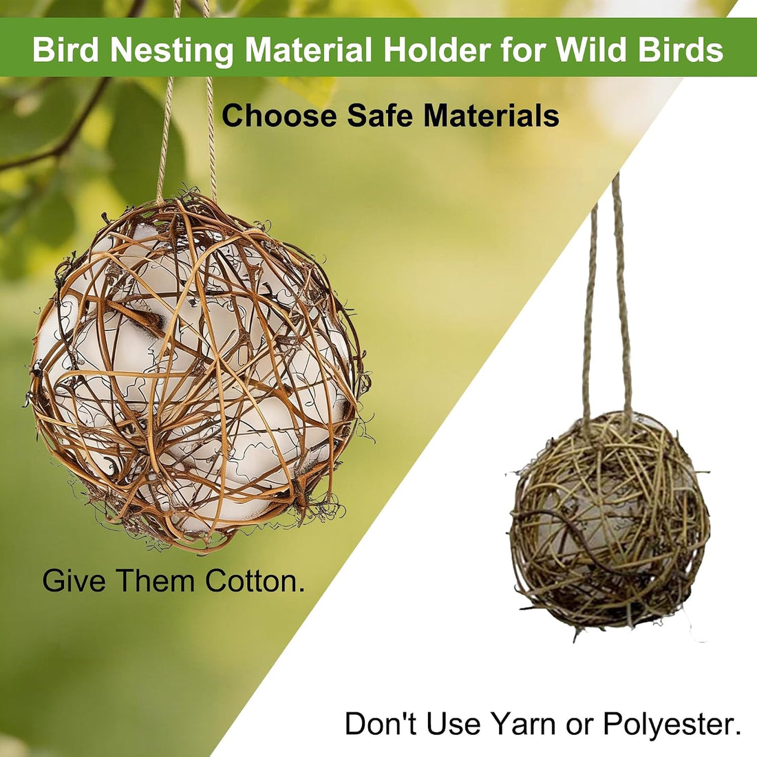 winemana Bird Nesting Material Holder for Hummingbirds