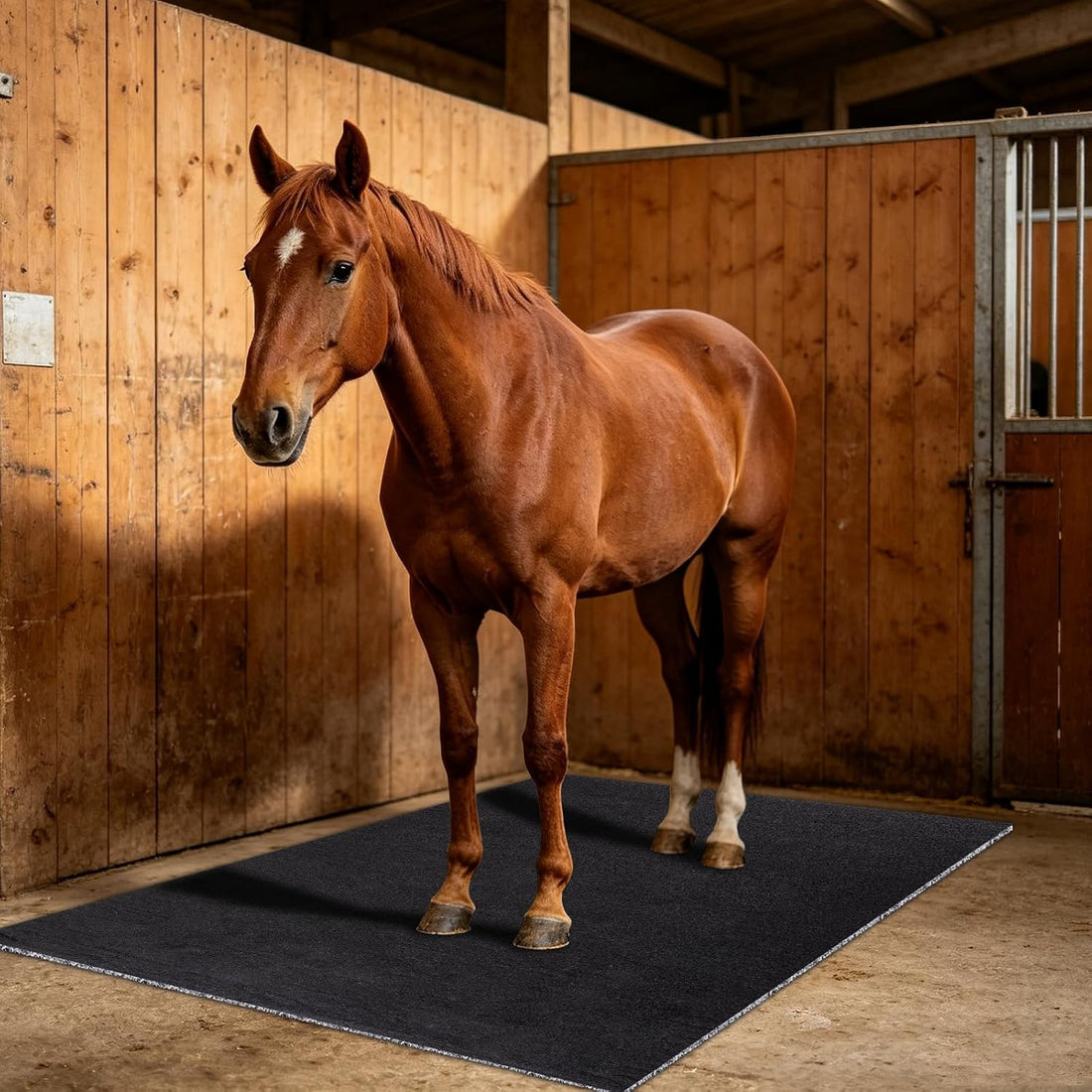 Rubber Horse Stall Mat 4 x 6 Ft