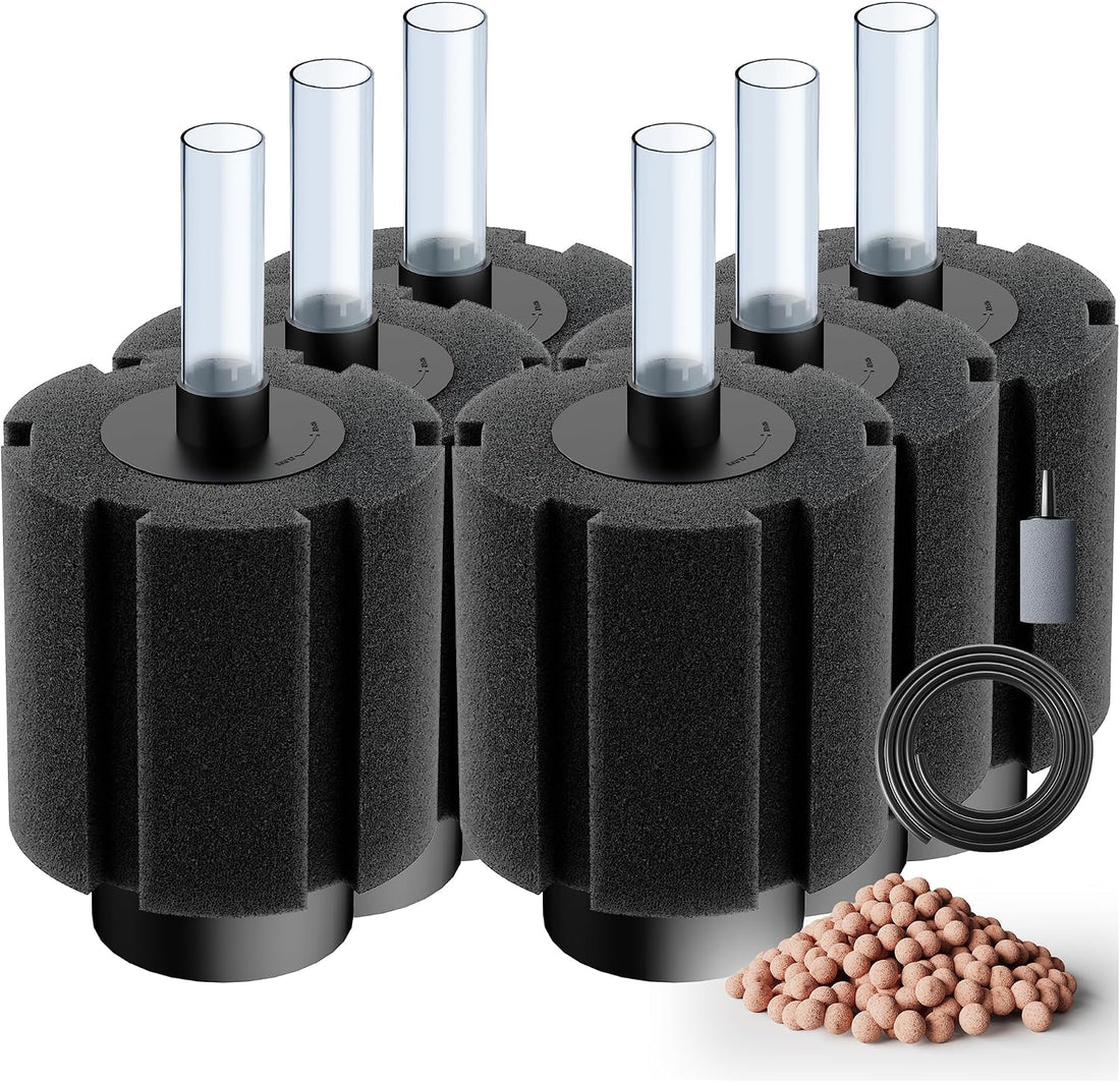 2 Pack 60-70 Gal Aquarium Sponge Filter with Air Stone