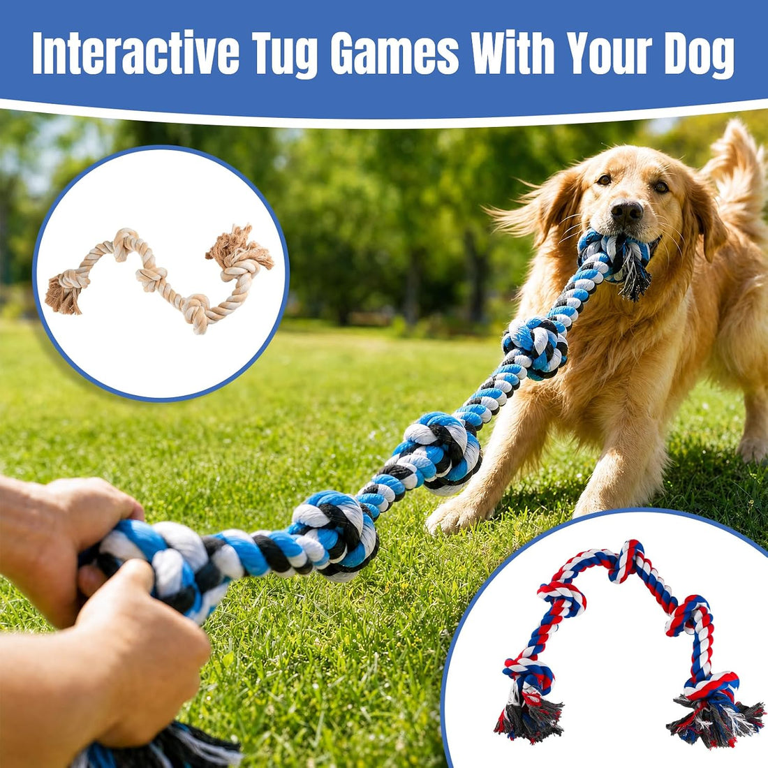 Bmag Dog Rope Toys for Aggressive Chewers