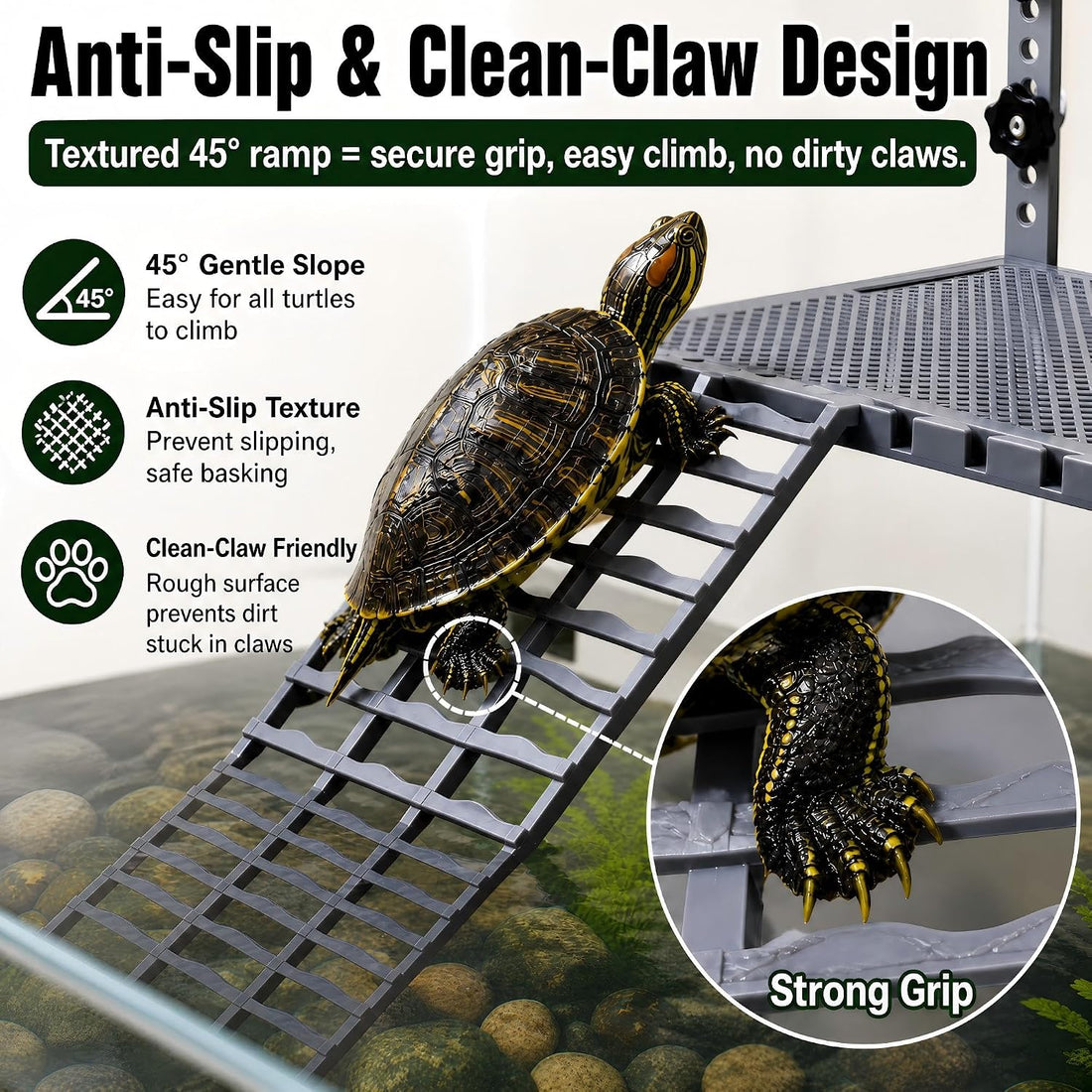 Turtle Basking Platform, Adjustable Hanging Platform Tank Accessories