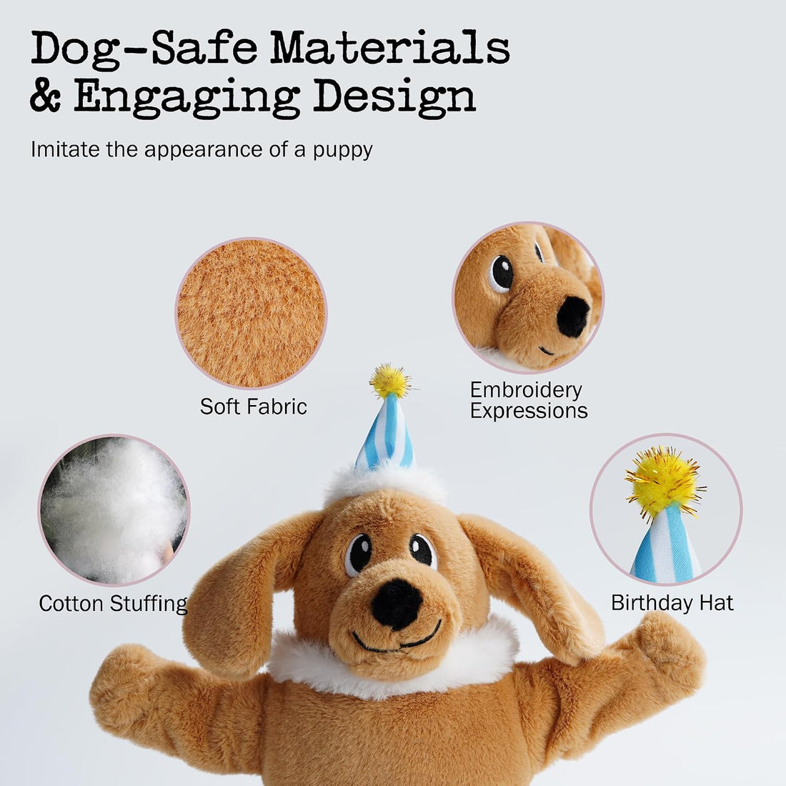 Fuzzwoof Dog Birthday Cake, Interactive Singing & Dancing Dog
