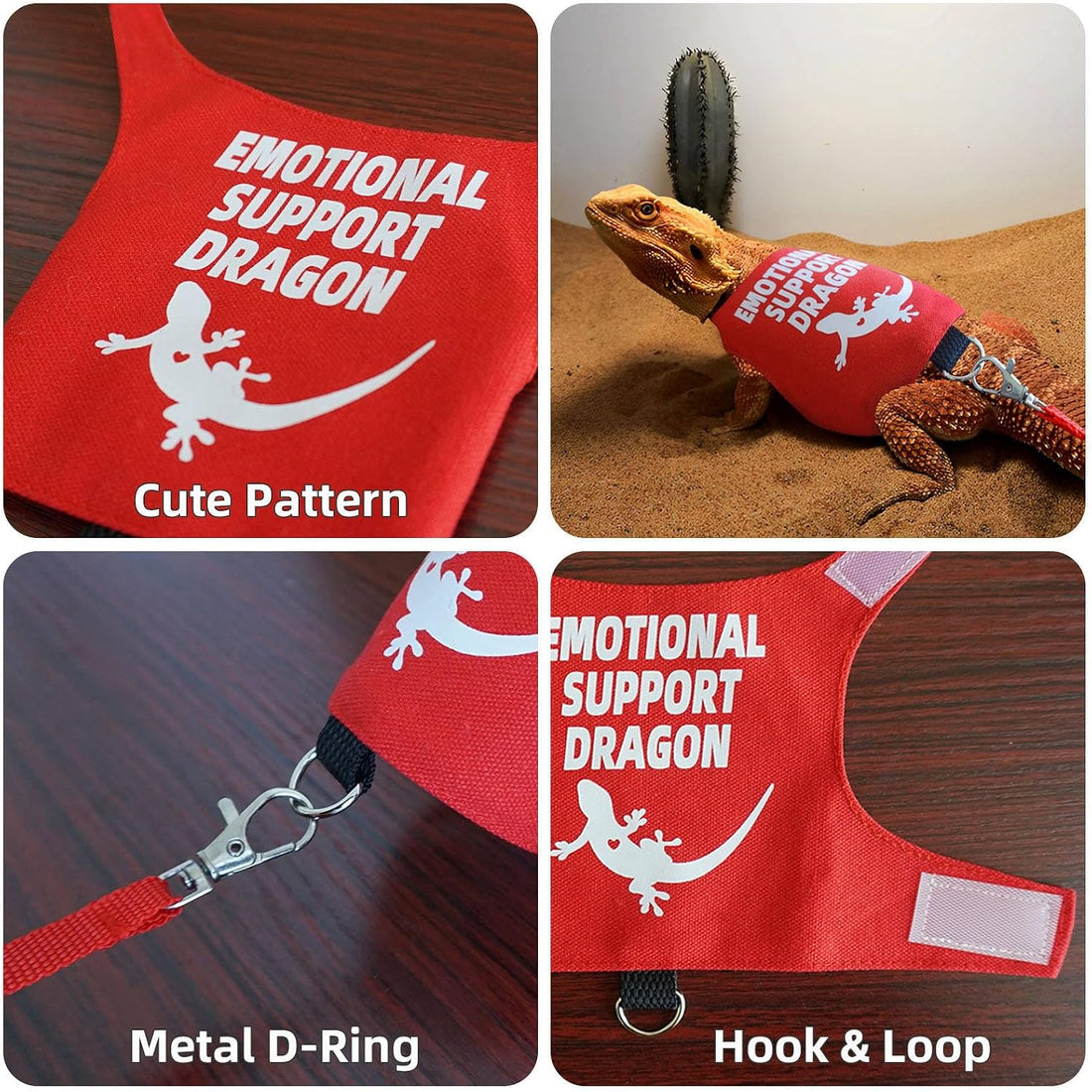 Romansk Bearded Dragon Harness and Leash Set